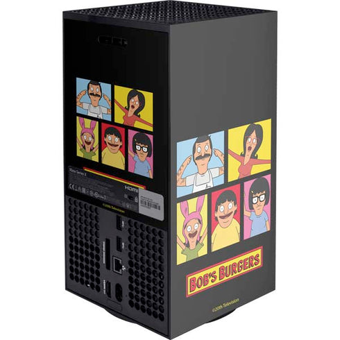 Bobs Burgers Tiles XBox Series X Digital Edition Console Skin